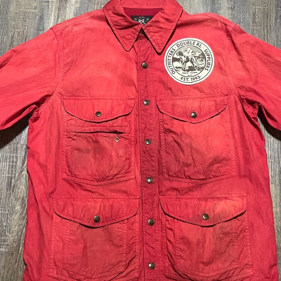 Ralph Lauren Double RL Men's Scarlet Shirt Jacket - Picture 4 of 11